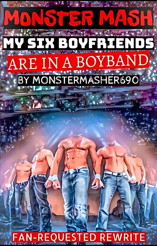 MY SIX BOYFRIENDS ARE IN A BOYBAND - Polyamourous Romance cover